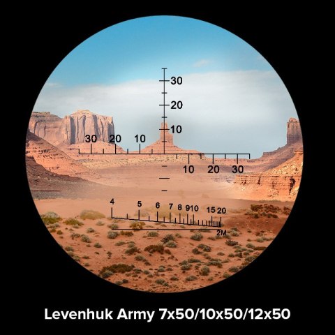 Levenhuk Lornetka Levenhuk Army 10x50 z celownikiem