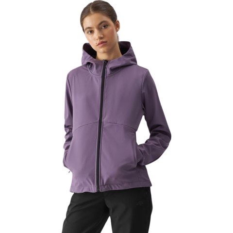 Kurtka damska softshell 4F F285 ciemny fiolet 4FWAW24TSOFF285 50S