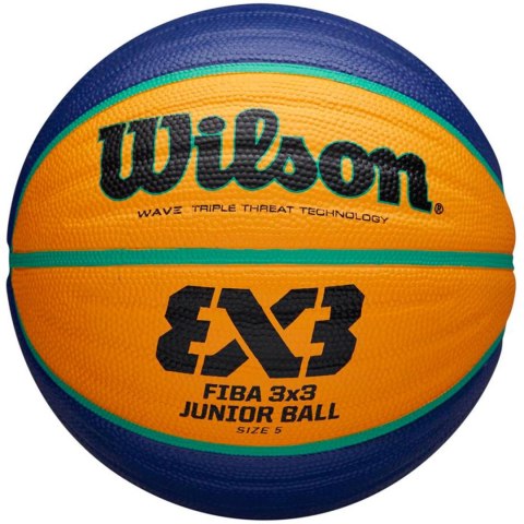Piłka koszykowa Wilson Fiba 3x3 Junior żółto-niebieska WTB1133XB Piłka koszykowa Wilson Fiba 3x3 Junior żółto-niebieska WTB1133XB