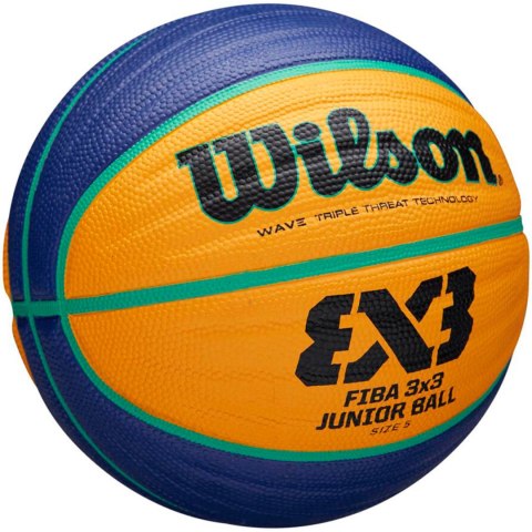 Piłka koszykowa Wilson Fiba 3x3 Junior żółto-niebieska WTB1133XB Piłka koszykowa Wilson Fiba 3x3 Junior żółto-niebieska WTB1133XB