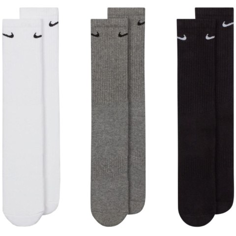 Skarpety Nike Everyday Cushioned Crew 3 pary białe, szare, czarne SX7664 964 Skarpety Nike Everyday Cushioned Crew 3 pary białe, szare, czarne SX7664 964