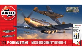 Airfix 50193 Gift Set - P-51D Mustang Messerschmitt Bf109F-4 - 1/72