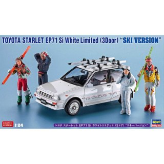 Hasegawa 20610 Toyota Starlet EP71 Si White Limited (3 Door) 'Ski Version'