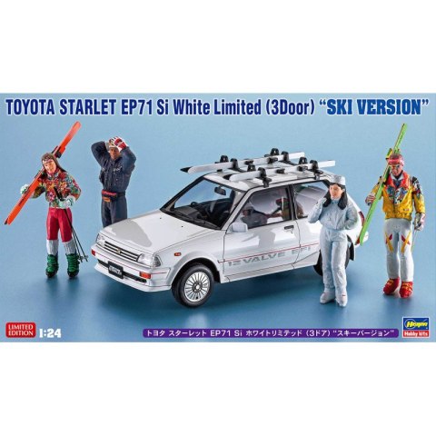 Hasegawa 20610 Toyota Starlet EP71 Si White Limited (3 Door) 'Ski Version'