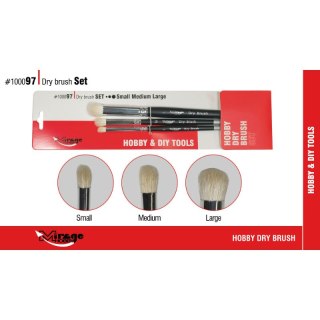 Mirage 100097 Dry Brush Set (S/M/L)