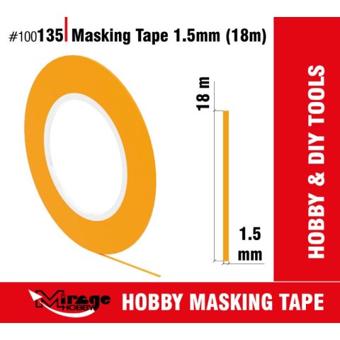 Mirage 100135 Masking Tape 1,5 mm (18 m)
