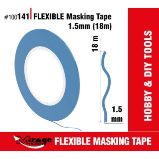 Mirage 100141 Flexible Masking Tape 1,5 mm (18 m)