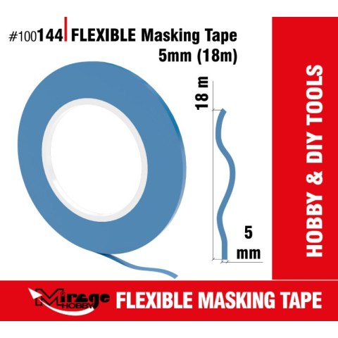 Mirage 100144 Flexible Masking Tape 5 mm (18 m)