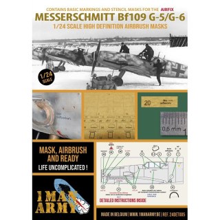 1 Man Army 24DET005 Messerschmitt Bf 109G5/G6 (Airfix)