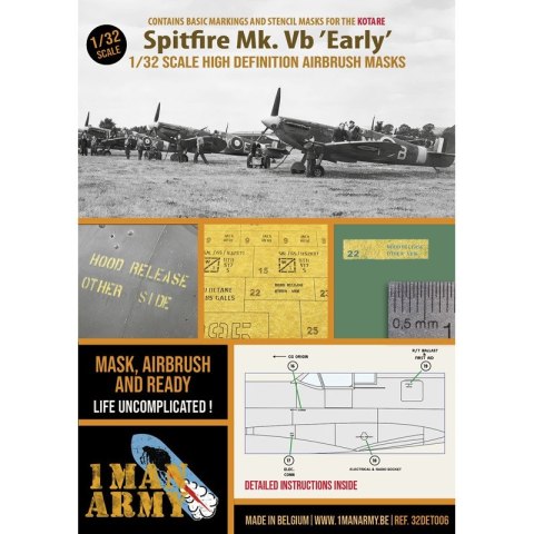 1 Man Army 32DET006 Spitfire Mk. Vb 'Early' (Kotare)