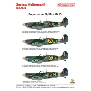 Techmod 32019 Spitfire Mk Vb