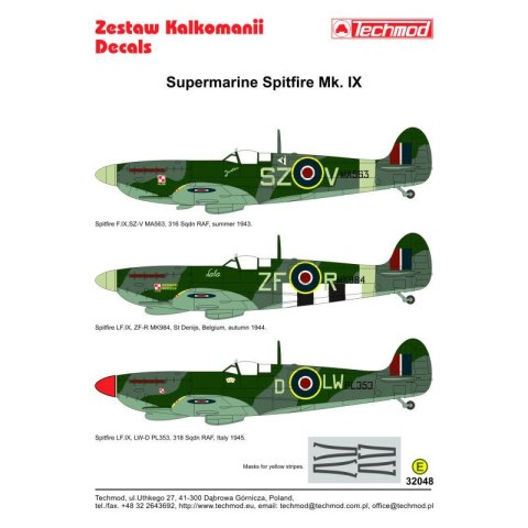 Techmod 32048 Spitfire Mk IX