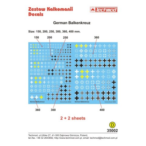 Techmod 35002 German Balkenkreuz