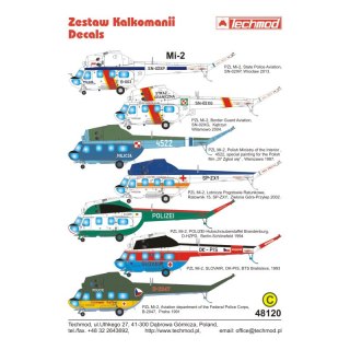 Techmod 48120 Kalkomania Mi-2