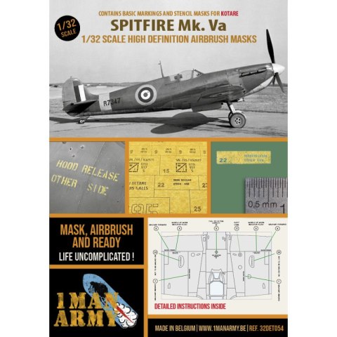 1 Man Army 32DET054 Spitfire Mk. Va (Kotare)