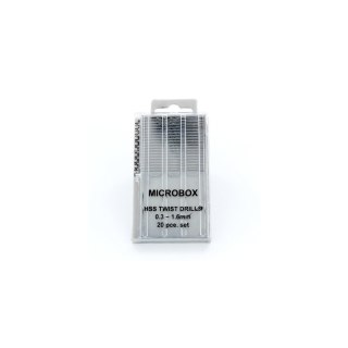 Modelcraft PDR4001 20 pce Microbox Drill Set (0,3 - 1,6 mm)