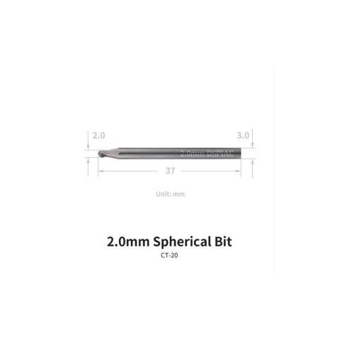 DSPIAE CT-20 Chamfering Tool Spherical Bit 2,0 mm