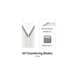 DSPIAE CT-B60 Chamfering Tool Blades 60° (54634)