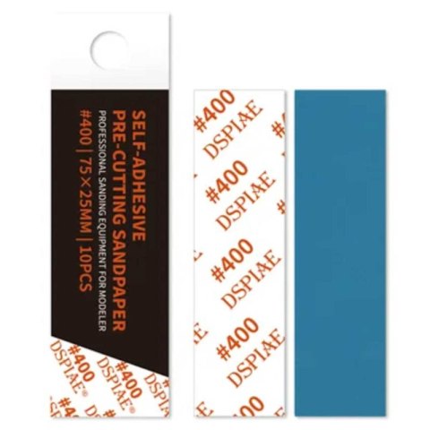 DSPIAE DSP-400 Reusable Self-Adhesive Sandpaper 75 x 25 mm (10 pcs) (56569)