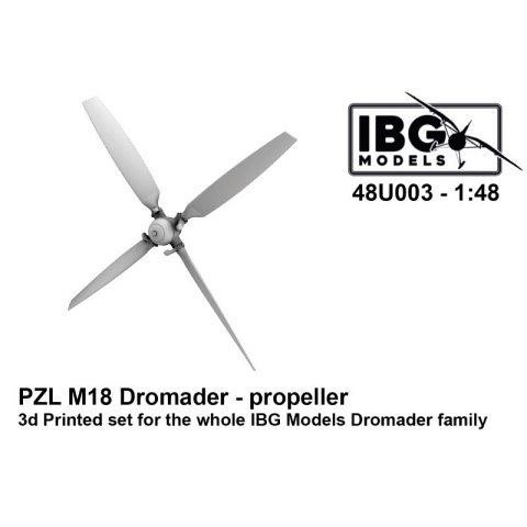 IBG 48U003 PZL M18 Dromader - Propeller 3D Printed Set