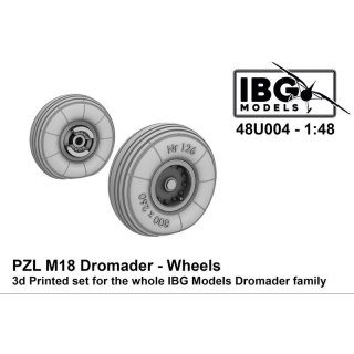 IBG 48U004 PZL M18 Dromader - Wheels 3D Printed Set
