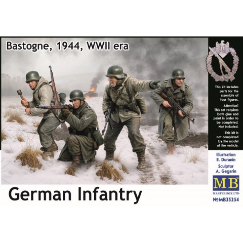 MB 35254 German Infantry. Bastogne, 1944, WWII Era