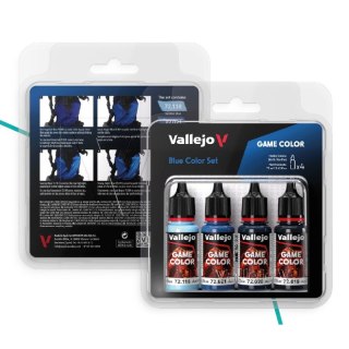 Vallejo 72376 Game Color Blue Color Set (72019, 72020, 72021, 72118)