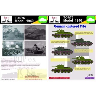 ROP o.s. MNFDT35013 1:35 T-34/76 Model 1940 - German captured T-34
