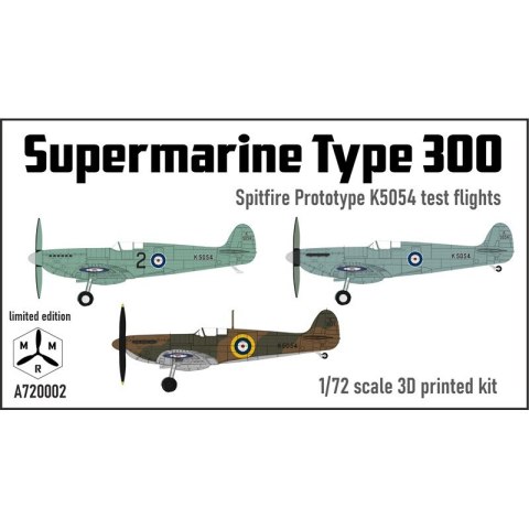IBG A720002 Supermarine Type 300 Spitfire Prototype K5054 First Flights