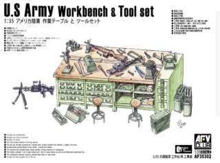 AFV Club AF35302 U.S. Army Workbench & Tool set