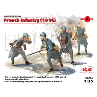 ICM 35691 French Infantry (1916) 4 figures