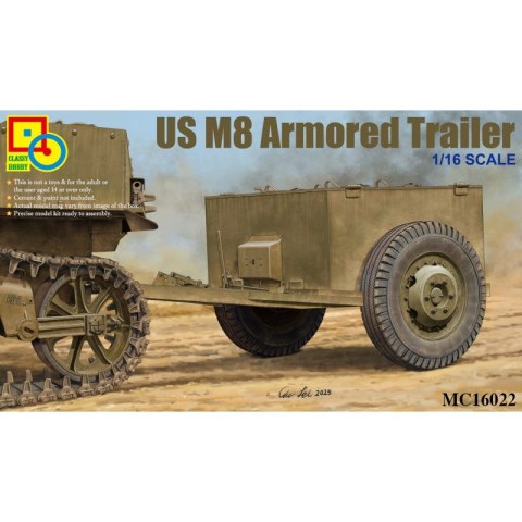 Classy 16022 US M8 Armored Trailer