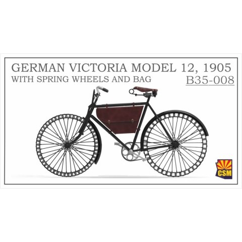 Copper State Models B35-008 German Victoria Model 12, 1905 with Spring Wheels and Bag
