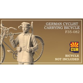 Copper State Models F35-082 German Cyclist Carrying Bicycle