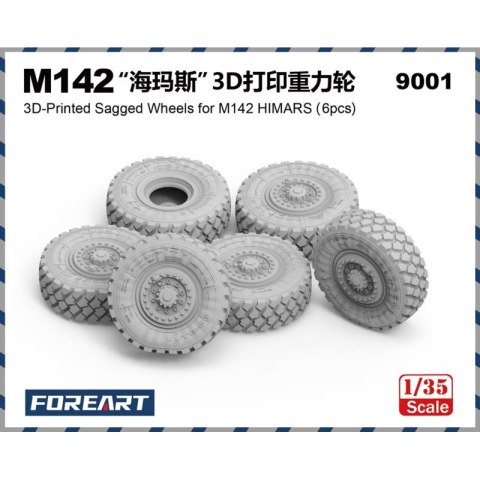 Fore Art 9001 1/35 3D Printed Sagged Wheels for M142 HIMARS (6 pcs)