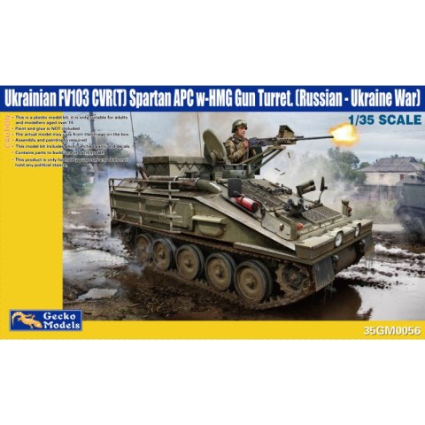 Gecko Models 35GM0056 Ukrainian FV103 CVR(T) Spartan APC w/ HMG