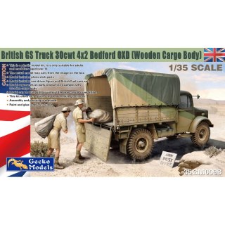Gecko Models 35GM0098 British GS Truck 30cwt 4x2 Bedford 0XD (Wooden Cargo Body)