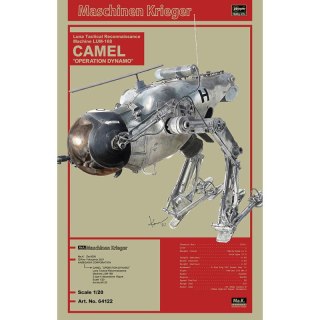 Hasegawa 64122 Maschinen Krieger Luna Tactical Reconnaissance Machine LUM-168 CAMEL "Operation Dynamo"