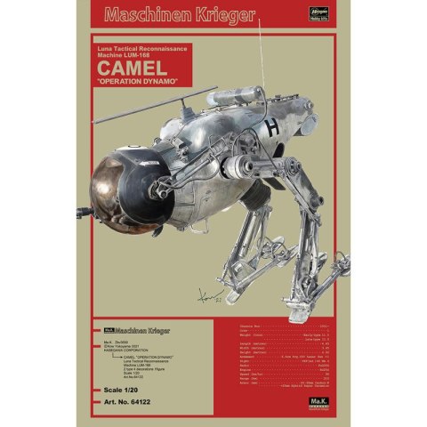 Hasegawa 64122 Maschinen Krieger Luna Tactical Reconnaissance Machine LUM-168 CAMEL "Operation Dynamo"