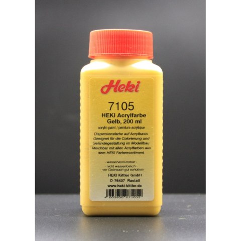 Heki 7105 Acrylic Paint Yellow 200 ml