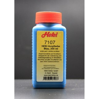 Heki 7107 Acrylic Paint Blue 200 ml