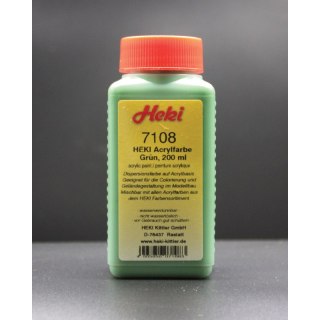 Heki 7108 Acrylic Paint Green 200 ml