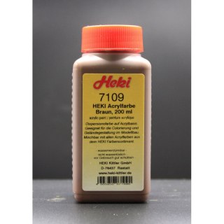 Heki 7109 Acrylic Paint Brown 200 ml