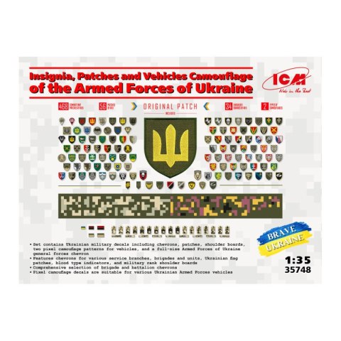 ICM 35748 Insignia, Patches and Vehicles Camouflage of the Armed Forces of Ukraine