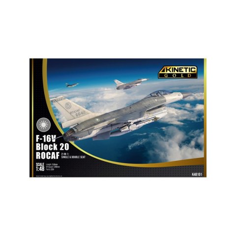 Kinetic 48101 F-16V Block 20 ROCAF 2 in 1: Single & Double Seat
