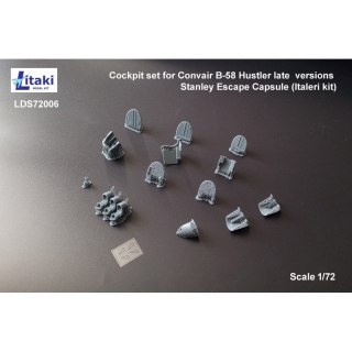 Litaki LDS72006 Cockpit Set for Convair B-58 Hustler Late (Italeri)