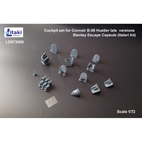 Litaki LDS72006 Cockpit Set for Convair B-58 Hustler Late (Italeri)