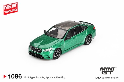 MINI GT 01086-BL BMW M5 (G90) 2024 Isle of Man Green metallic