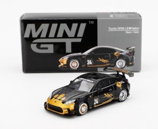 MINI GT 01149 TOYOTA GR86 LB Nation 2025 Black/Gold