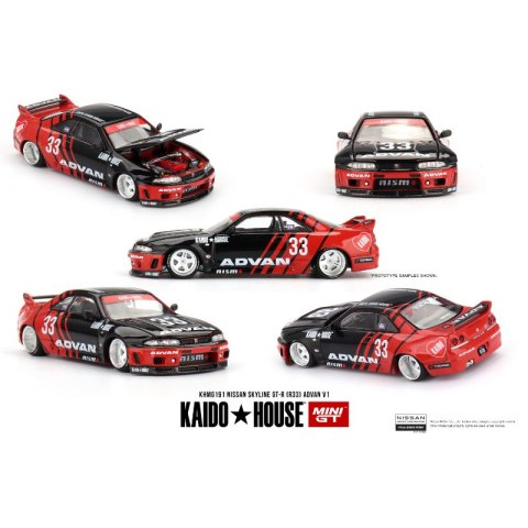 MINI GT KAIDO HOUSE 191 NISSAN SKYLINE GT-R (R33) KAIDO WORKS „ADVAN"